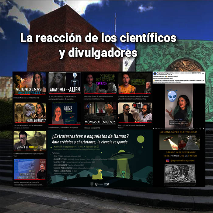 Extraterrestres ante el Congreso mexicano - La reacción de los científicos y divulgadores